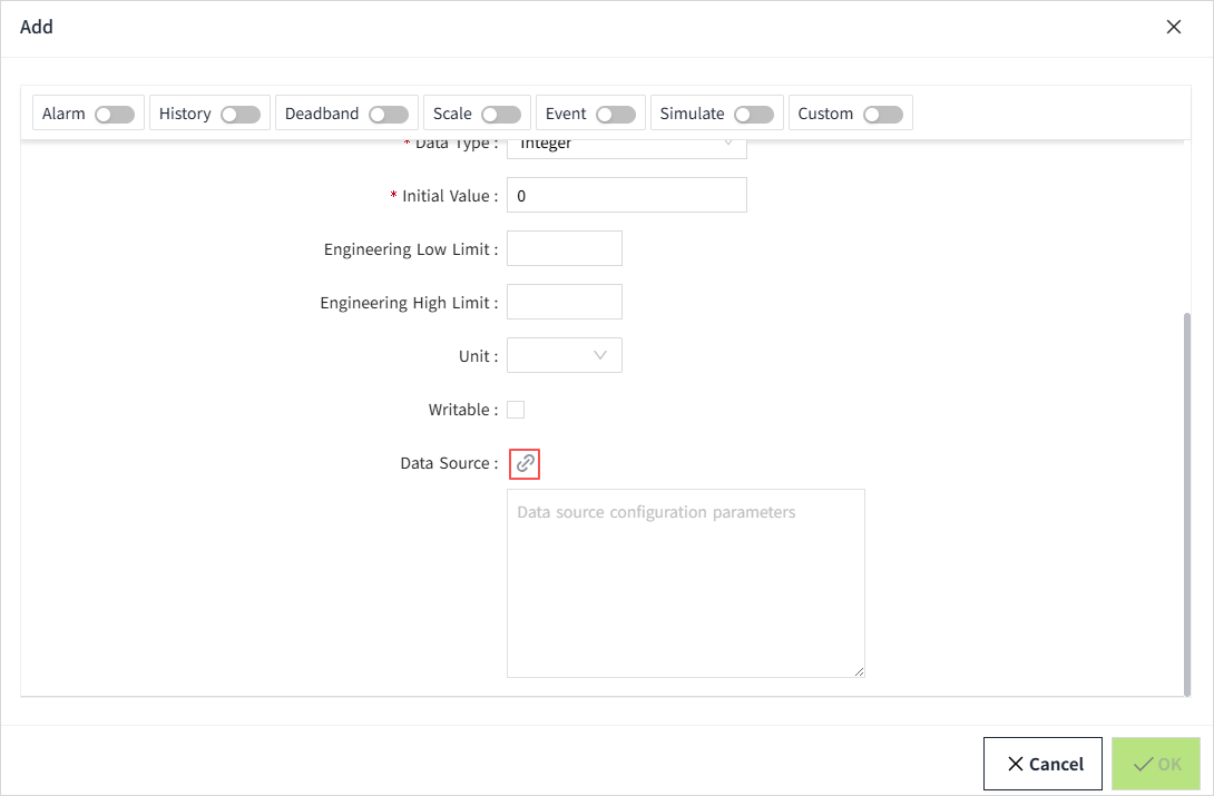 I/O Tag Binding Data Source - VC Hub User Manual